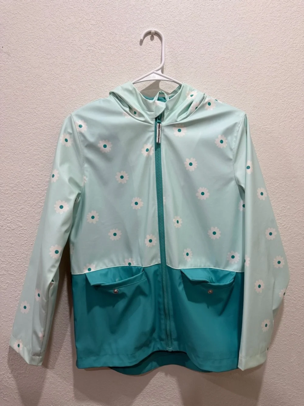 Cat & Jack Teal Mint Floral Jacket